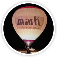 globo aerostatico publicidad