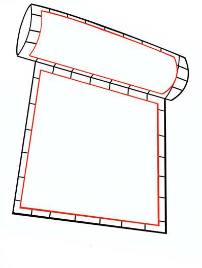 boceto dirigible tripulado